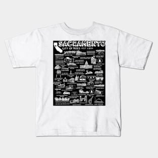 Sacramento Map Kids T-Shirt